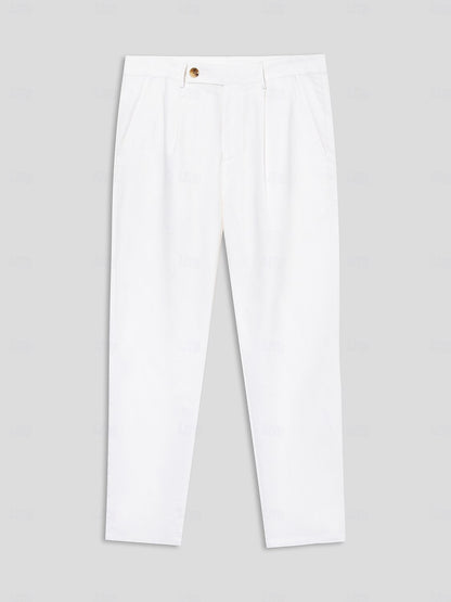 Men's Linen Pants Trousers Summer Pants - oukumen