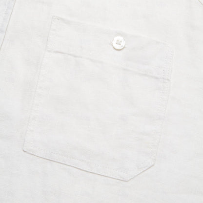100% Linen Fold-over Collar Casual Shirt - oukumen