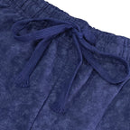 Acid-Wash Drawstring Shorts