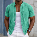 Washed Short-Sleeve Shirt