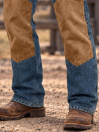 Color-Block Patchwork Cargo Jeans