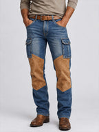 Patchwork Cargo Jeans