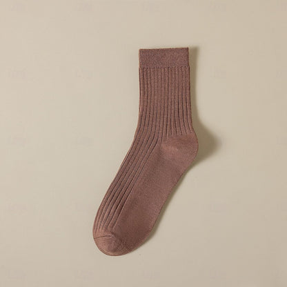 100% Cotton Knitwear Socks - oukumen