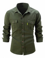 Acid-Wash Long-Sleeve Shirt