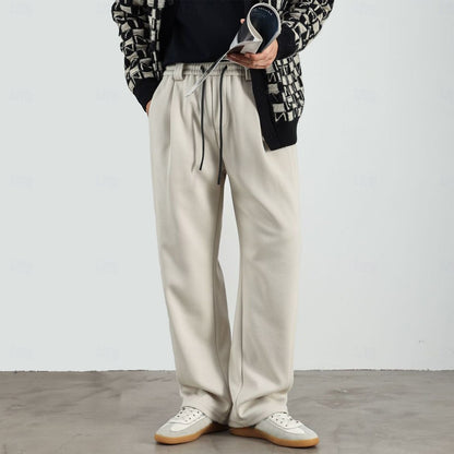 Fleece-lined Athletic Joggers - oukumen