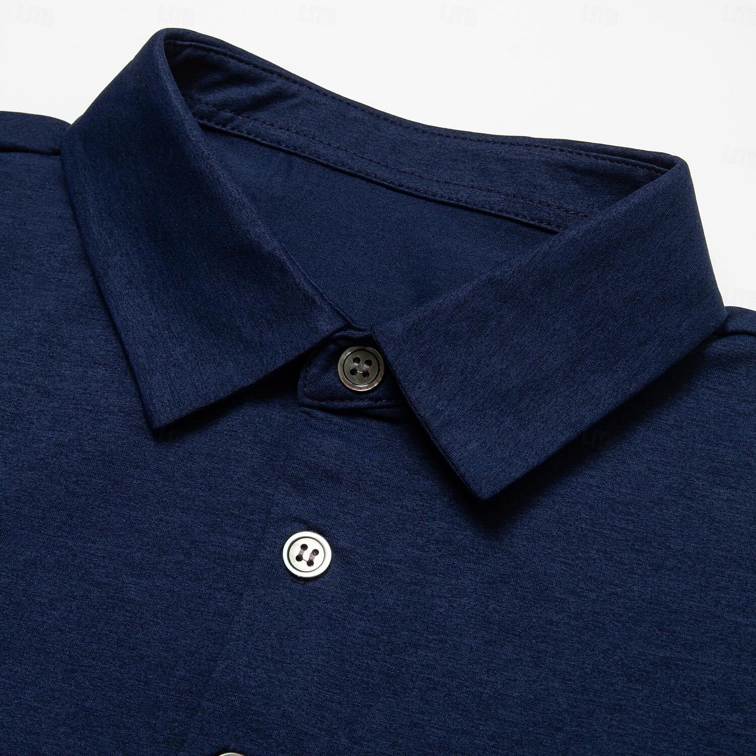 Business Casual Lapel Short Sleeve Polo - oukumen