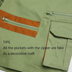 Zip-Detail Cargo Shorts