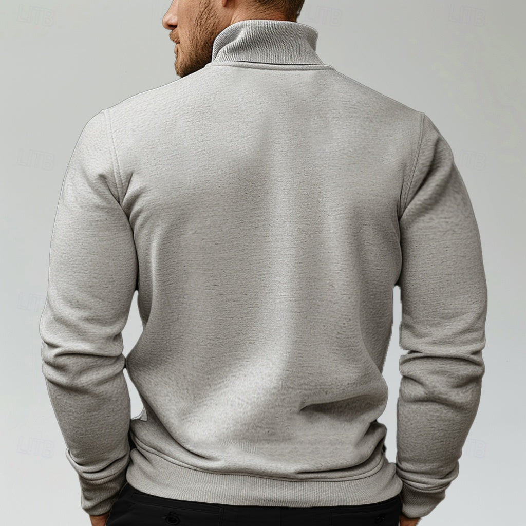 Half Zip Knitwear Pullover Sweater - oukumen