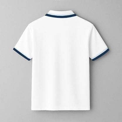 100% Cotton Polo with Contrast Stripe