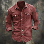 Garment-Dyed Long-Sleeve Shirt