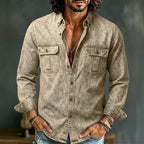 Long-Sleeve Denim Shirt