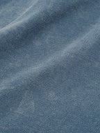 Acid-Wash Zip Polo Shirt