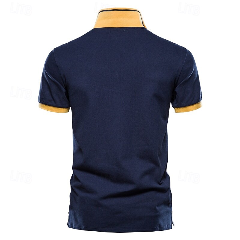 Cotton Short Sleeve Embroidered Polo