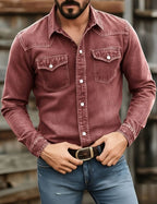 Garment-Dyed Long-Sleeve Shirt