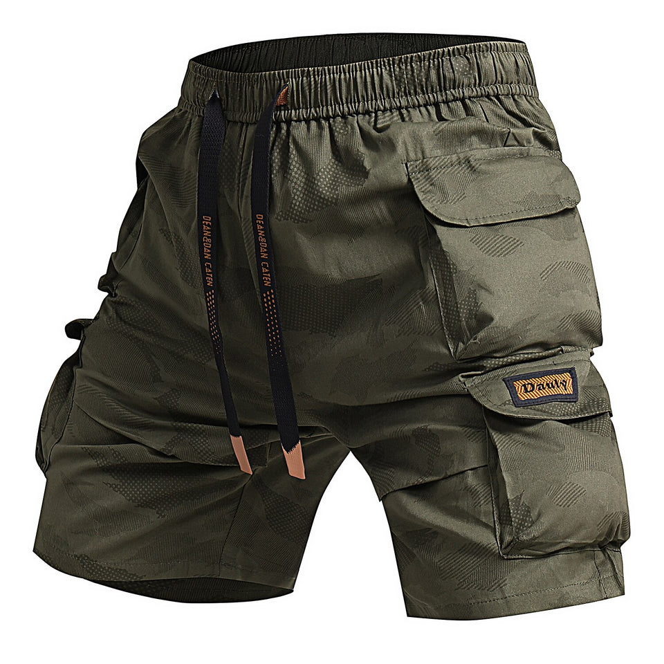 Zip-Pocket Cargo Shorts