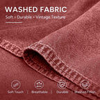 Washed Long-Sleeve Denim Shirt