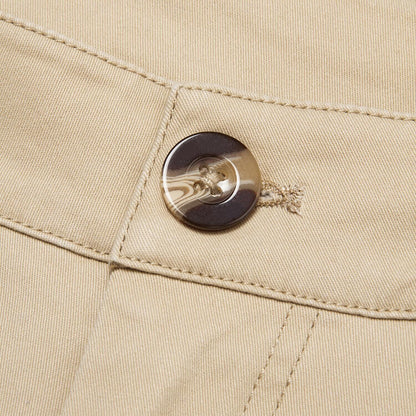 Buttons Pocket Chino Pants - oukumen