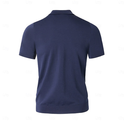 Classic Fit V Neck Polo Shirt