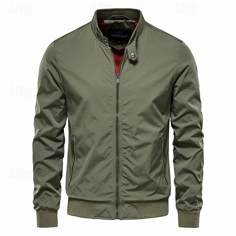 Windproof Zipper Lightweight Jacket - oukumen