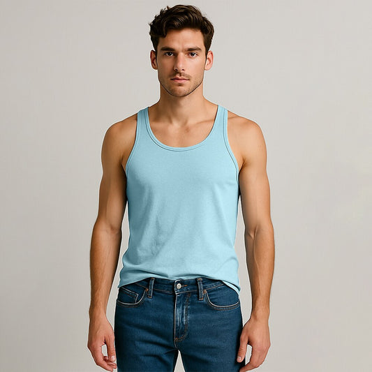 100% Cotton Crew Neck Tank Top