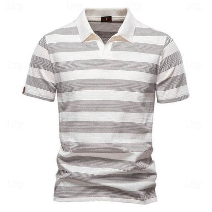 Timeless Striped Knit Polo