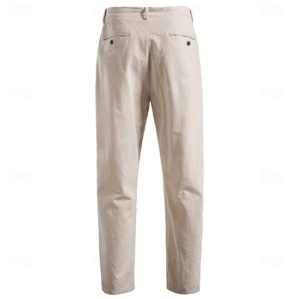 Classic Fit Cotton Linen Pants