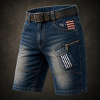 Patchwork Washed Shorts