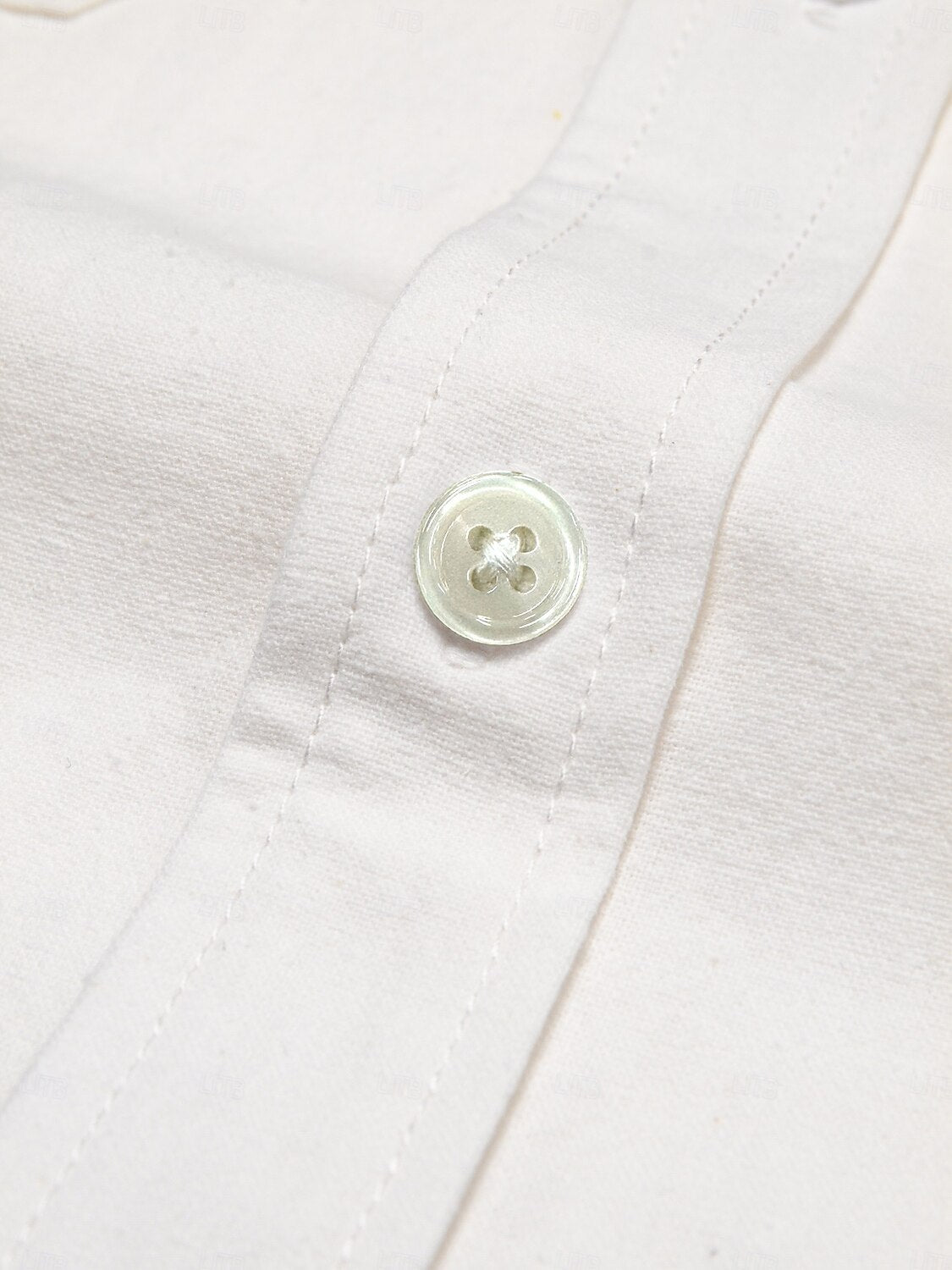 Linen Cotton Fold-over Collar Casual Shirt - oukumen