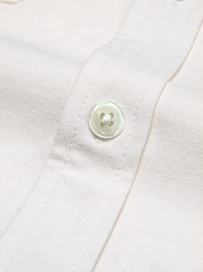 Linen Cotton Fold-over Collar Casual Shirt - oukumen