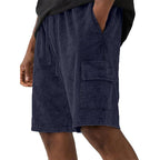 Acid-Wash Drawstring Shorts
