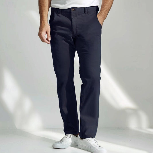 Buttons Pocket Chino Pants - oukumen