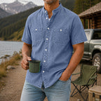 Washed Short-Sleeve Shirt