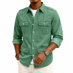 Long-Sleeve Denim Shirt