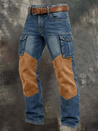 Patchwork Cargo Jeans