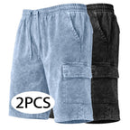 Acid-Wash Shorts