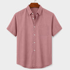 Acid-Wash Short-Sleeve Shirt