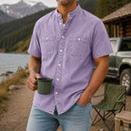 Washed Short-Sleeve Shirt