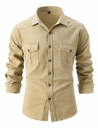 Acid-Wash Long-Sleeve Shirt