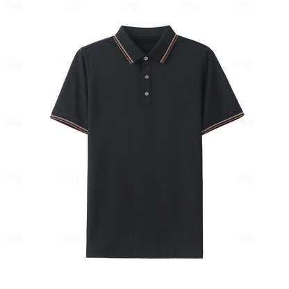 Silk-Cotton Refined Polo - oukumen
