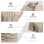 Short-Sleeve Henley Shirt