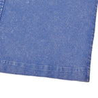 Color-Block Short-Sleeve Denim Shirt