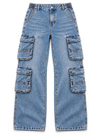 Multi-Pocket Cargo Jeans