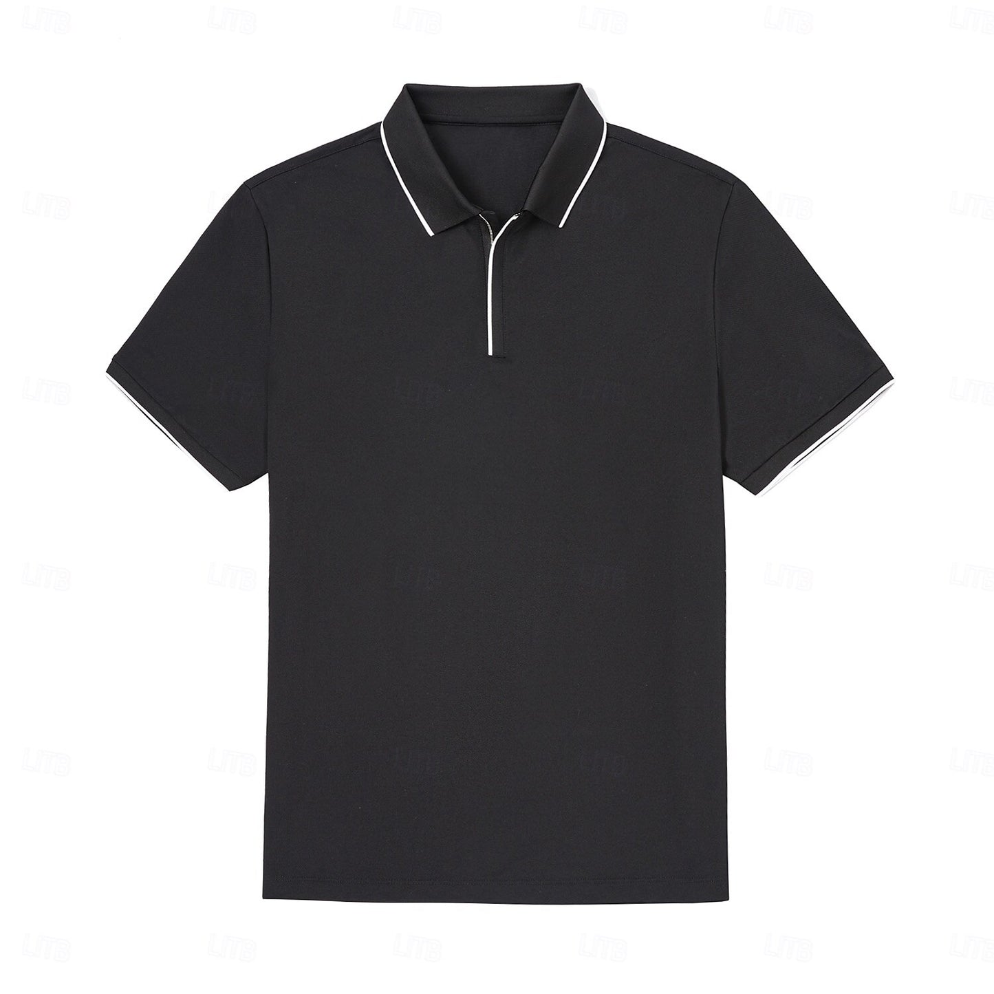 Cotton-Silk Quarter-Zip Polo