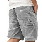 Patch-Pocket Corduroy Shorts