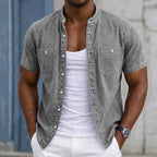 Washed Short-Sleeve Shirt