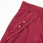 Drawcord-Hem Cargo Capri Shorts