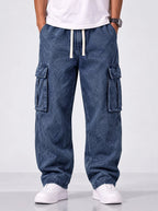 Drawstring Cargo Jeans