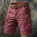 Acid-Wash Cargo Shorts