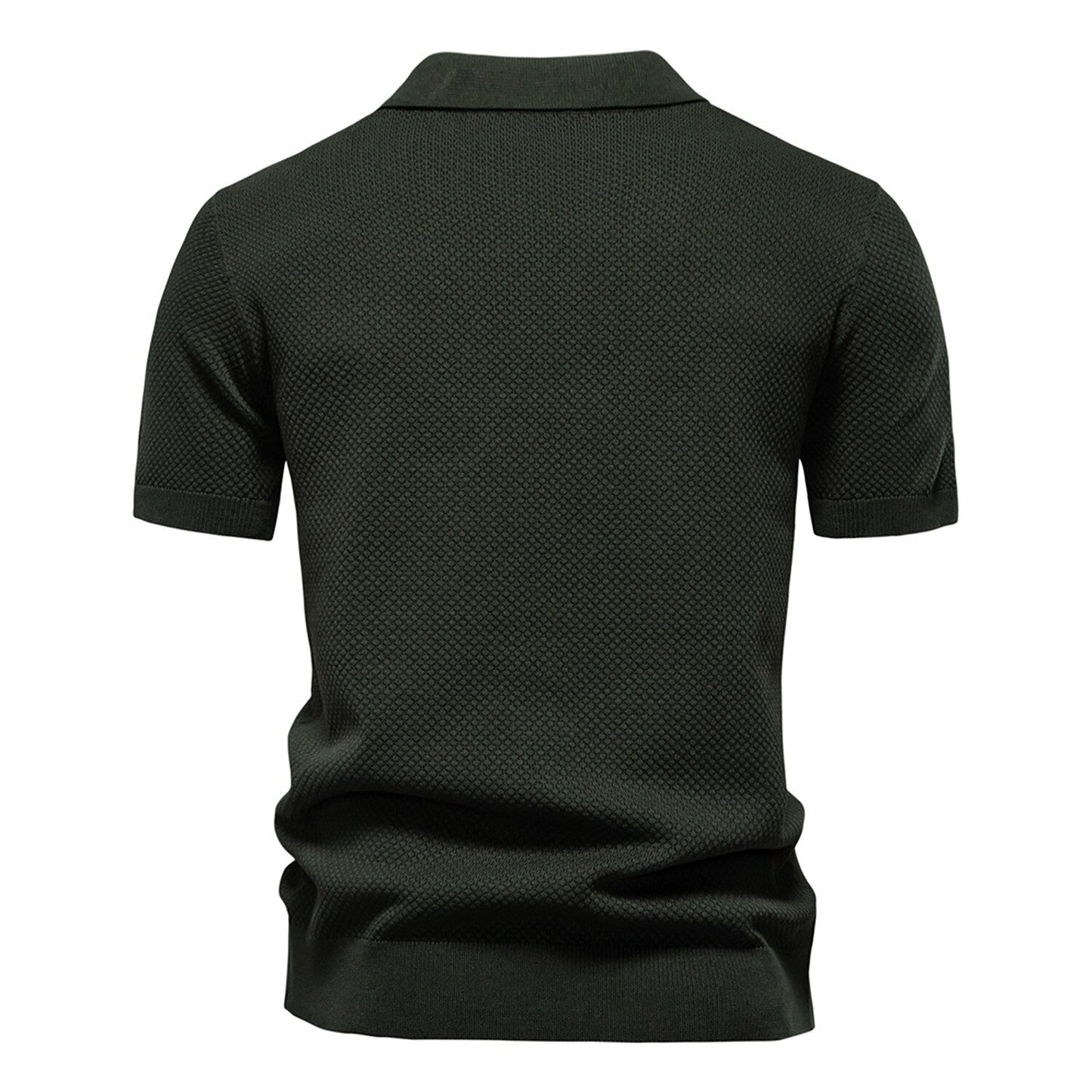 Business Casual Knitted Johnny collar Polo
