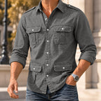Long-Sleeve Denim Shirt